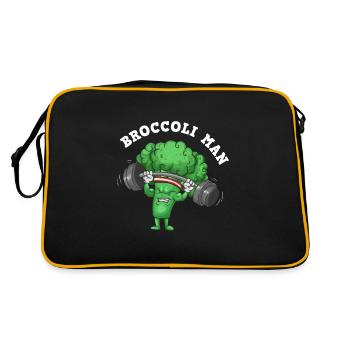 Broccoli Pumps Fitness Gift - Retro Bag - black/gold - Back