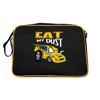 Powerful Engines Custom Stock Car Muscle Auto Drag - Retro Bag - black/gold - Back