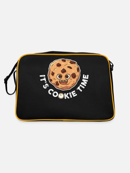 Its Cookie Time Cookie Gift - Retro Bag - black/gold - Back