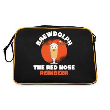 Cadeau de dîner de Noël Brewdolph - Sac Retro - noir/or - Dos