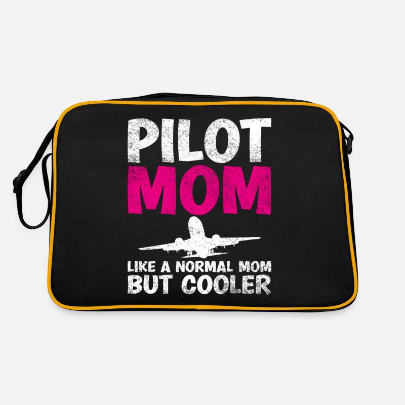 Pilot Mom Wie Eine Normale Mutter, Aber Cooler Retro Tasche