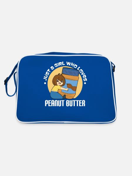 Erdnussbutter Beurre d’arachide - Sac Retro - bleu/blanc - Dos