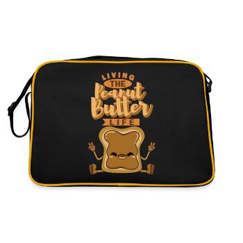 La vie avec du beurre de cacahuète - Sac Retro - noir/or - Dos