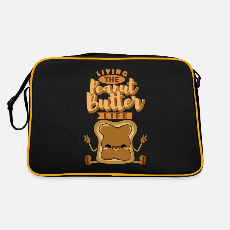 Das Leben mit Erdnussbutter Retro Tasche