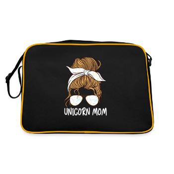Licorne Maman Lunettes de soleil Bandeau Mère - Sac Retro - noir/or - Dos