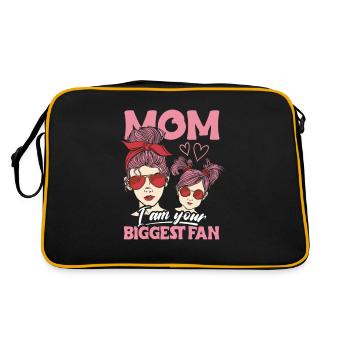 Proud Mom Love Daughter Lunettes de soleil Bandeau - Sac Retro - noir/or - Dos