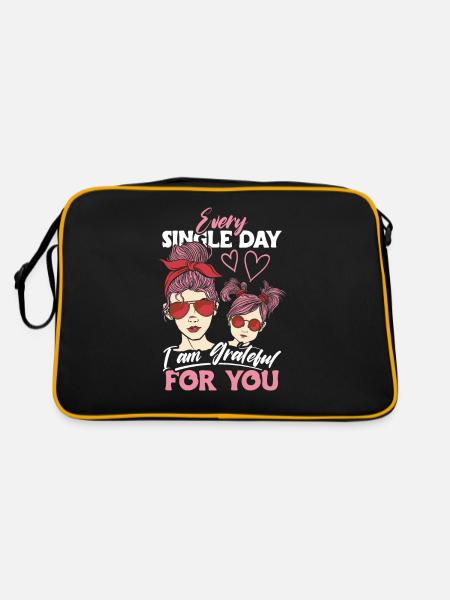 Grateful Mom Love Daughter Sunglasses Headband - Retro Bag - black/gold - Back