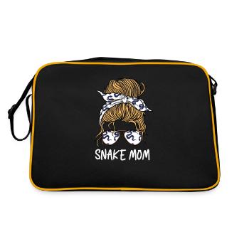 Serpent Maman Mère Reptile Lunettes de soleil Bandeau - Sac Retro - noir/or - Dos