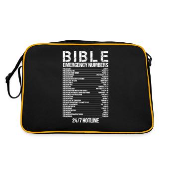 Numéros d’urgence bibliques Waymaker Jésus Christian - Sac Retro - noir/or - Dos