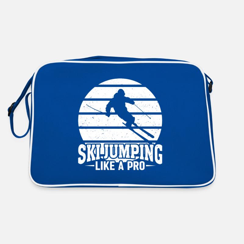 Saut à ski comme un pro Coucher de soleil Sac Retro