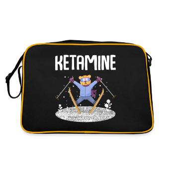 Kétamine Ski Jumping Bear White - Sac Retro - noir/or - Dos