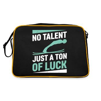 , just a lot of luck ski jumping - Retro Bag - black/gold - Back