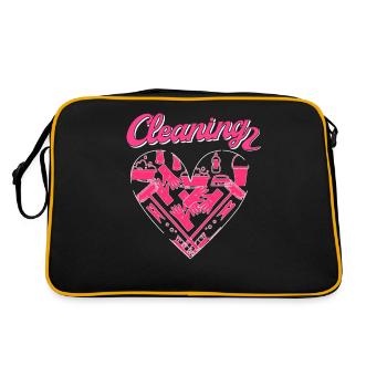 Housekeeper Maid Cleaner - Retro Bag - black/gold - Back