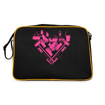 Housekeeper Maid Cleaner - Retro Bag - black/gold - Back