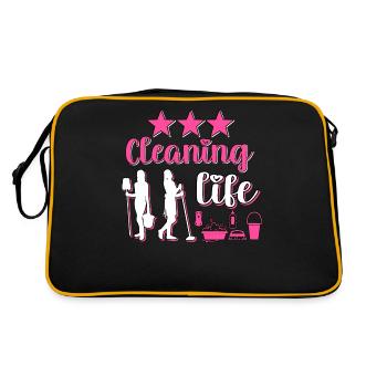 Housekeeper Maid Cleaner - Retro Bag - black/gold - Back