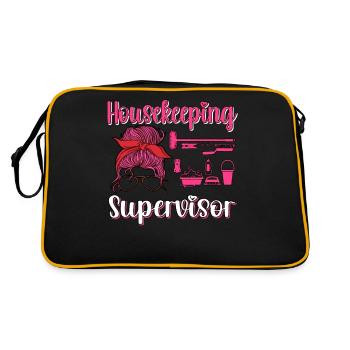 Housekeeper Maid Cleaner - Retro Bag - black/gold - Back
