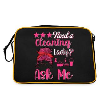 Housekeeper Maid Cleaner - Retro Bag - black/gold - Back
