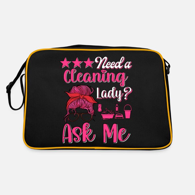 Haushälterin Zimmermädchen Putzfrau Retro Tasche