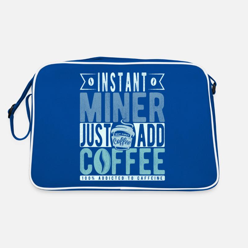 Bergmann Kaffee Spruch Retro Tasche