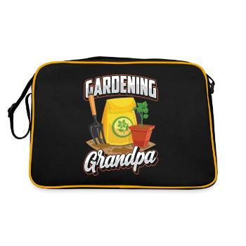Jardinage Grand-père Grand-père Jardinier de jardin - Sac Retro - noir/or - Dos