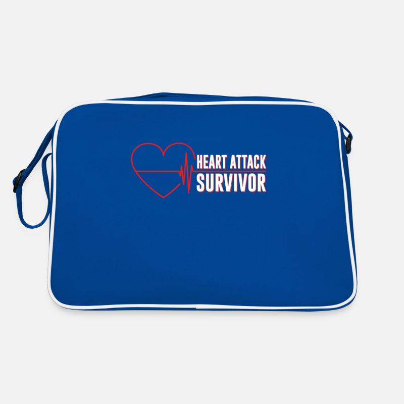 Survivor of a heart attack Heart attack Retro Bag