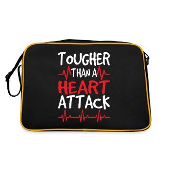 Harder than a heart attack Heart attack Heart attack - Retro Bag - black/gold - Back