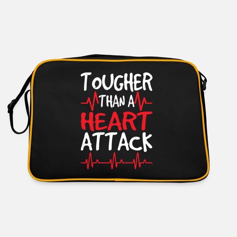 Harder than a heart attack Heart attack Heart attack Retro Bag