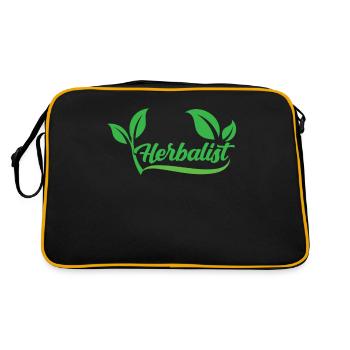 Herbalist Herb Garden Herbs Herb - Retro Bag - black/gold - Back