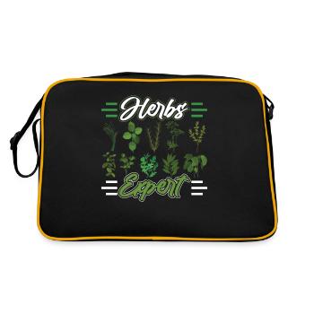 Herb Expert Herb Herb Garden Herbs - Retro Bag - black/gold - Back