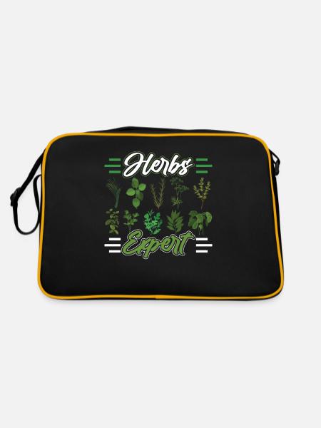 Herb Expert Herb Herb Herbes du jardin - Sac Retro - noir/or - Dos
