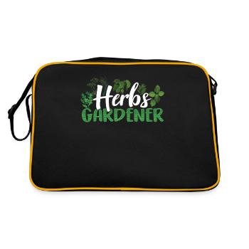 Herb Gardener Herb Garden Herbalism - Retro Bag - black/gold - Back