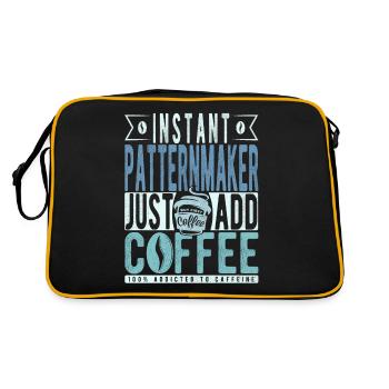 Modellbauer Kaffee Spruch - Sac Retro - noir/or - Dos