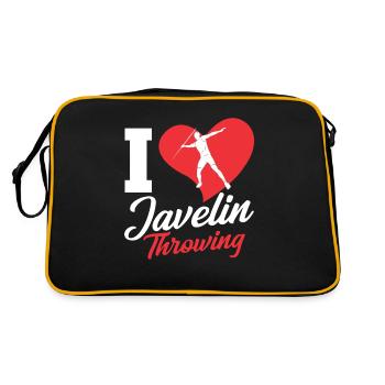 J’aime lancer de javelot Lancer de javelot Lancer de javelot - Sac Retro - noir/or - Dos