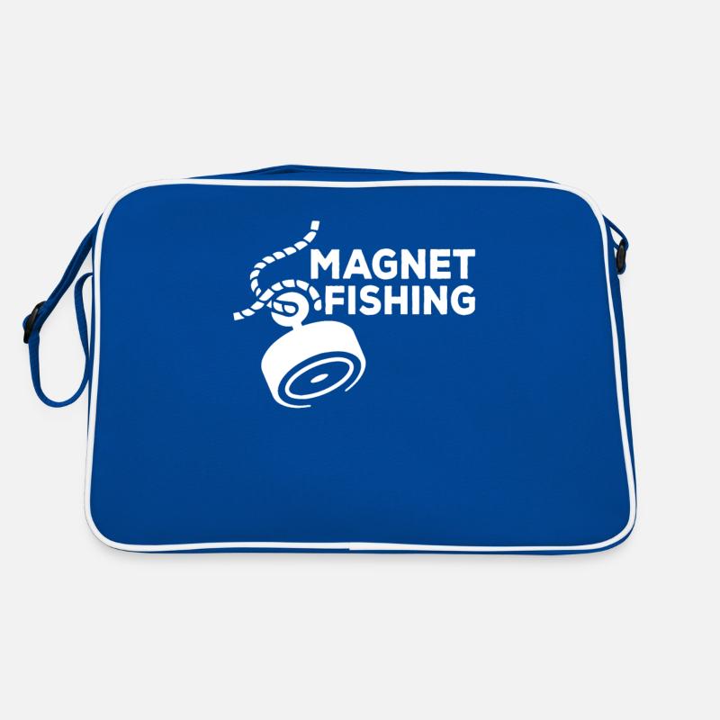 Magnetfischen Magnetfischer Magnet Retro Tasche