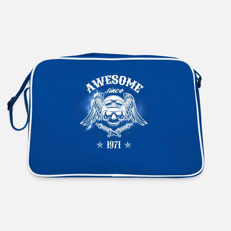 Awesome since 1971, Biker 52. Geburtstag Retro Tasche