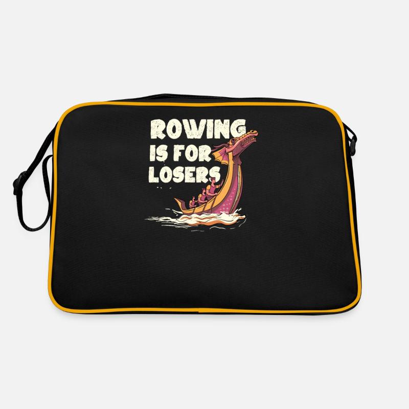 Drachenboot Paddelboot Japan japanisches Rudern Retro Tasche