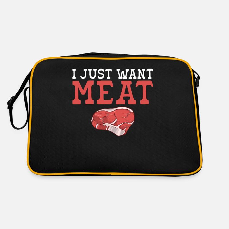 BBQ Grill Rindfleisch Liebhaber Geschenke Retro Tasche