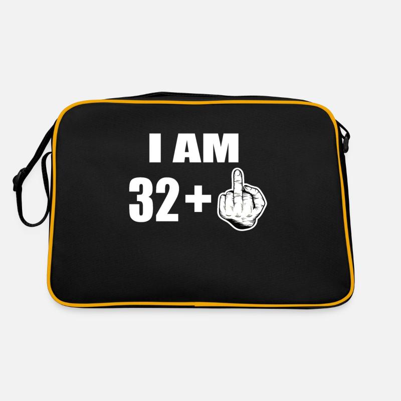 33e anniversaire - Sac Retro - noir/or