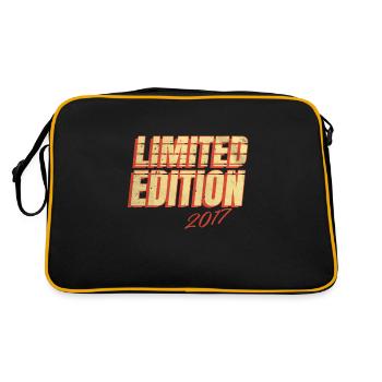 Limited Edition 2017 Vintage - Retro Tasche - Schwarz/Gold - Hinten