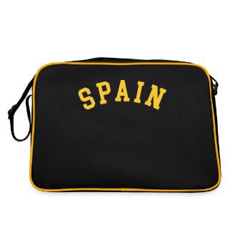 Für Liebhaber Spaniens und der Spanier - Retro Tasche - Schwarz/Gold - Hinten