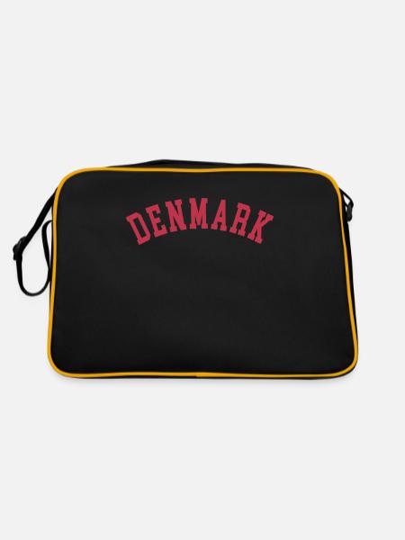 Pour les amoureux du Danemark et du peuple danois - Sac Retro - noir/or - Dos