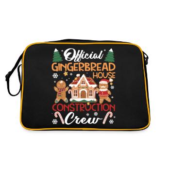 Official Gingerbread House Construction Crew - Retro Bag - black/gold - Back