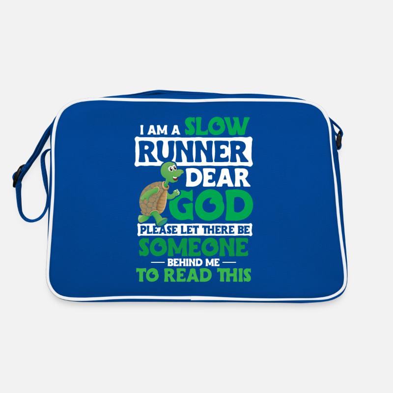 Tortue disant courir drôle Sac Retro