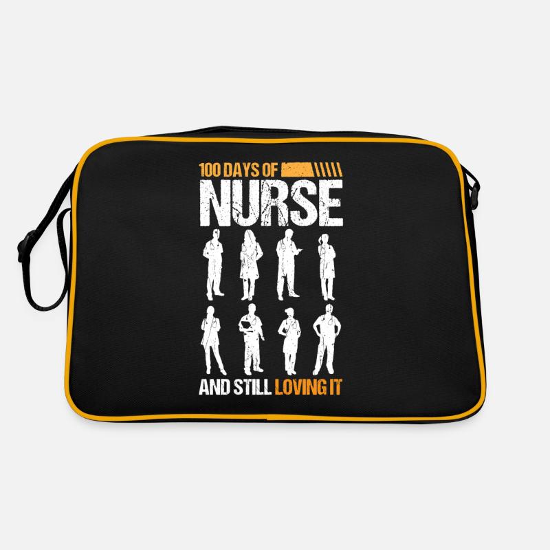 Infirmière 100 jours de vie amoureuse infirmière Sac Retro