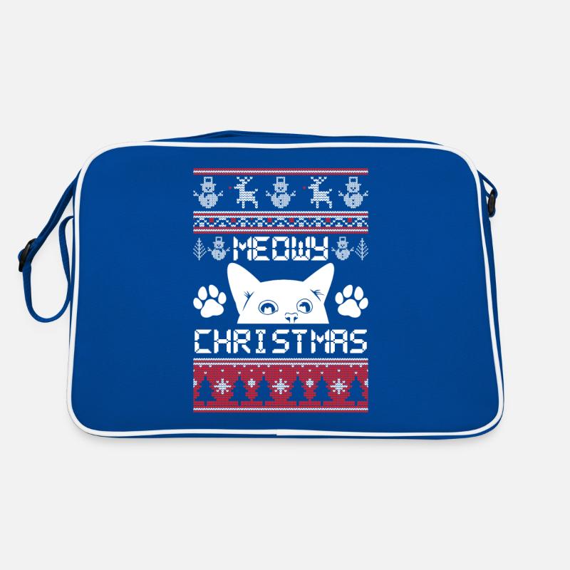 Miaou Chat et pattes de Noël Sac Retro