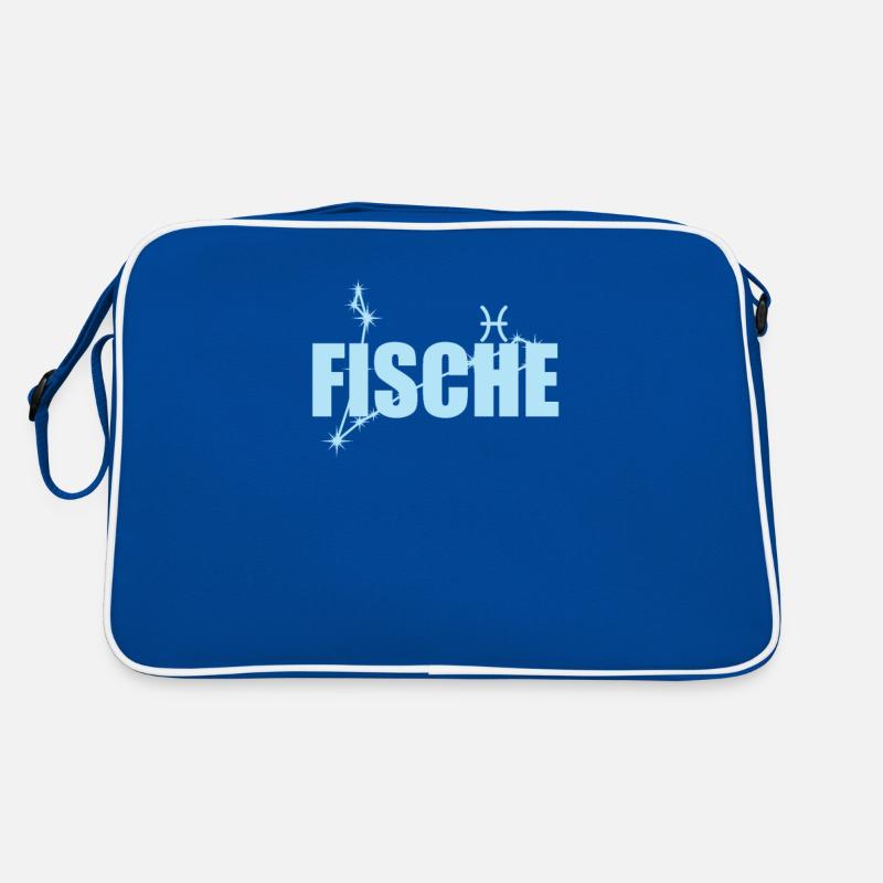 Fische Sternzeichen Pisces Sternbild Retro Tasche