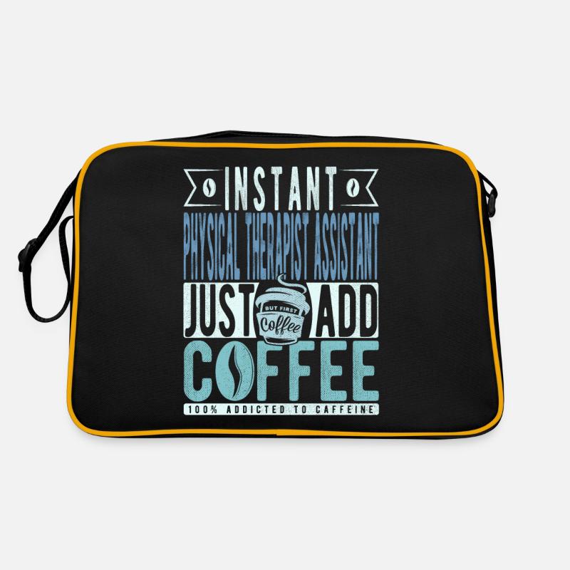 Physiotherapeuten Assistent Kaffee Spruch Retro Tasche