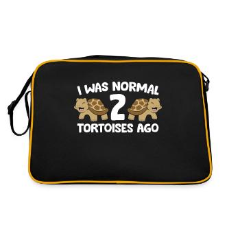 J’étais normalement drôle devant 2 tortues - Sac Retro - noir/or - Dos