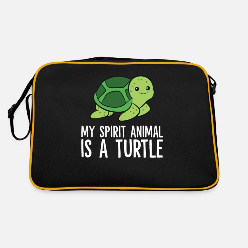 Mon âme animal est un amour de tortue Sac Retro