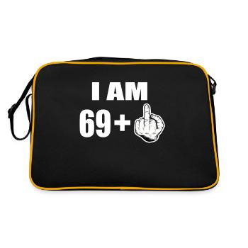 70th birthday - Retro Bag - black/gold - Back